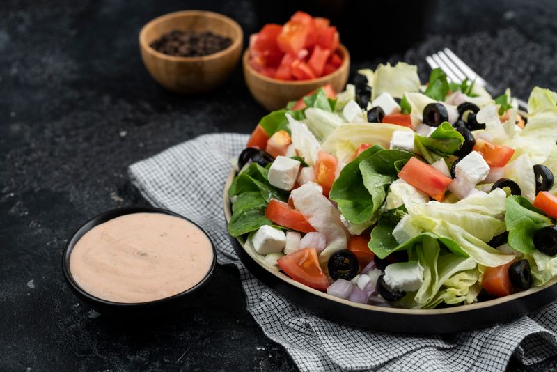 Italian chopped salad at anthonys pizza
