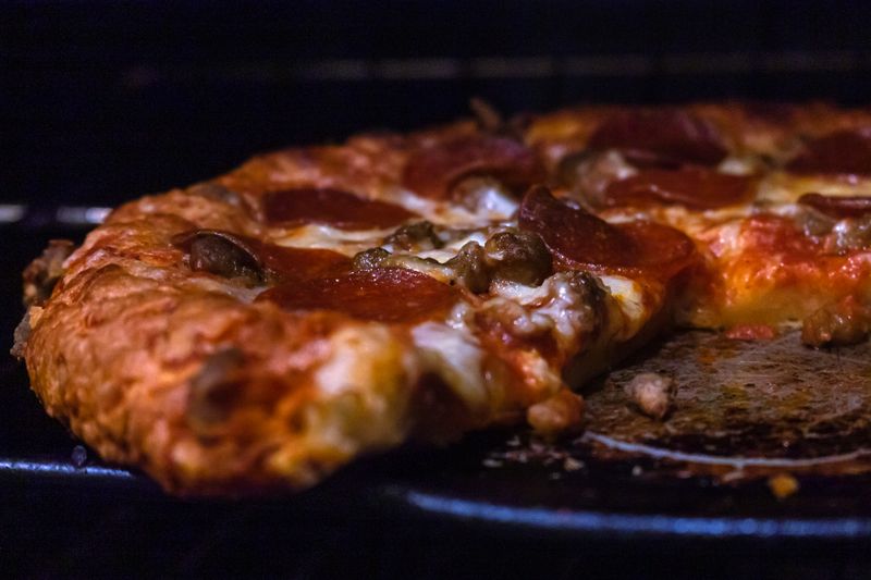 Coal fired oven at Anthony Coal Fired Pizza restaurant