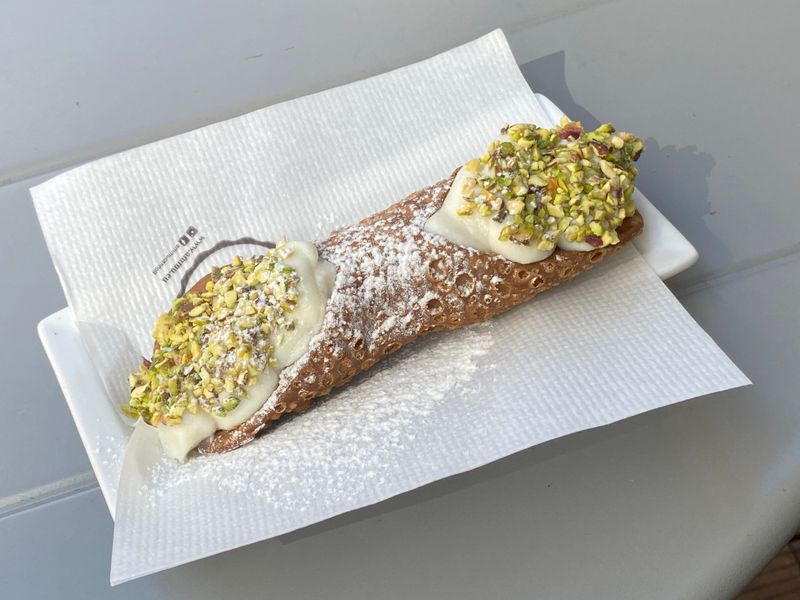Cannoli dessert at Anthony's pizza