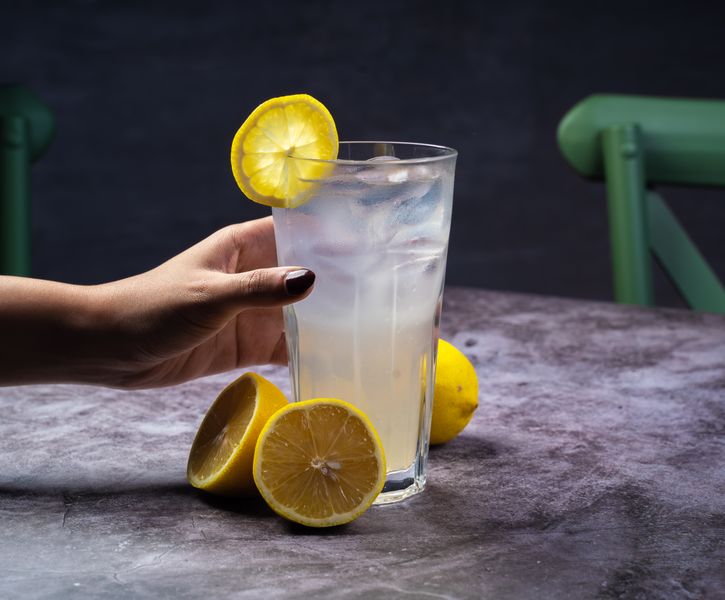 Lemonade drink at Anthony's pizza